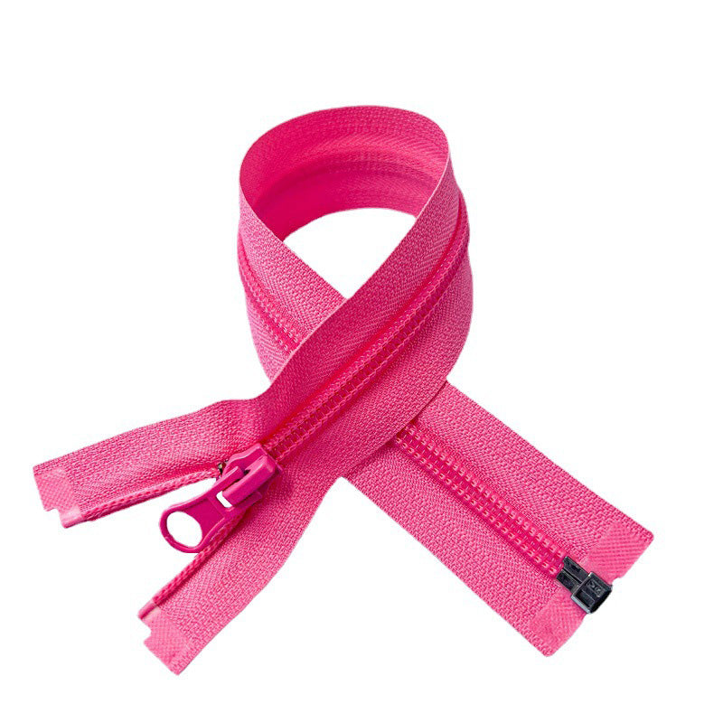 Durable No. 5 Nylon Open-End Zipper - Ideal for Jackets, Coats, and Apparel