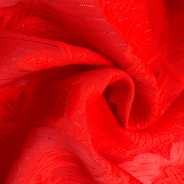 Silver Cut Flower Fabric