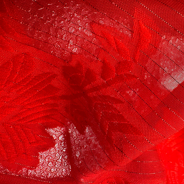 Silver Cut Flower Fabric