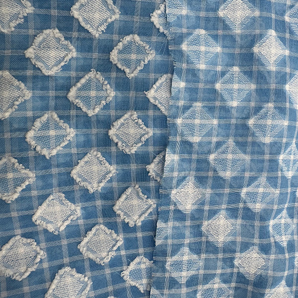 Yarn-Dyed Ripstop Cut Flower Fabric