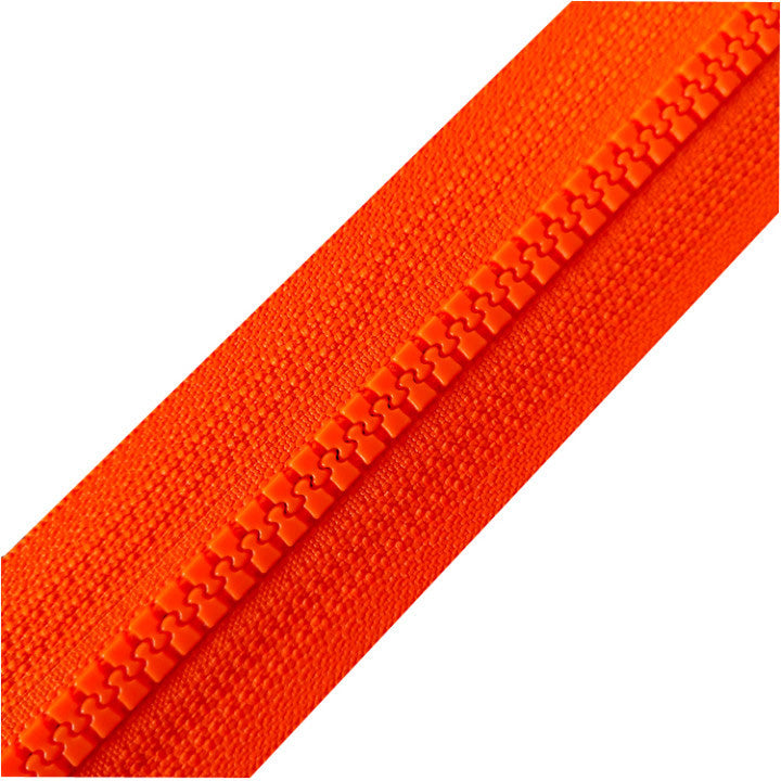 Durable No. 5 Resin Open-End Zipper - Ideal for Jackets, Coats, and Apparel
