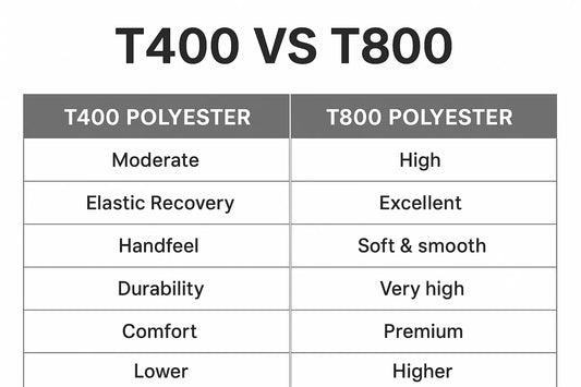 T400 vs. T800 Polyester: What’s the Difference?