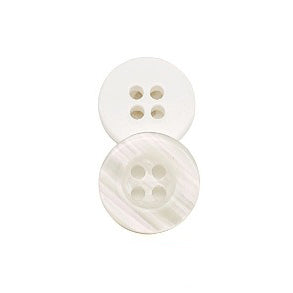 Elegant Imitation Shell Resin Buttons - 2-Hole & 4-Hole for Shirts & Kidswear
