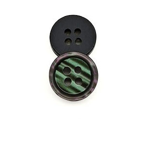 Elegant Imitation Shell Resin Buttons - 2-Hole & 4-Hole for Shirts & Kidswear