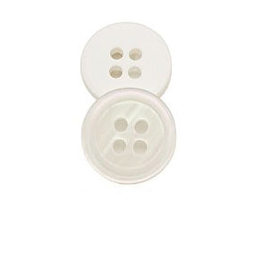 Elegant Imitation Shell Resin Buttons - 2-Hole & 4-Hole for Shirts & Kidswear