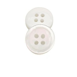Elegant Imitation Shell Resin Buttons - 2-Hole & 4-Hole for Shirts & Kidswear