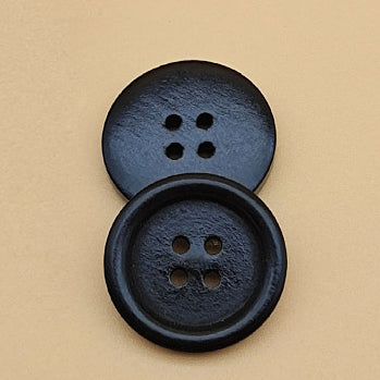 Natural Wooden Buttons - 4-Hole for Shirts, Kidswear, and Coats