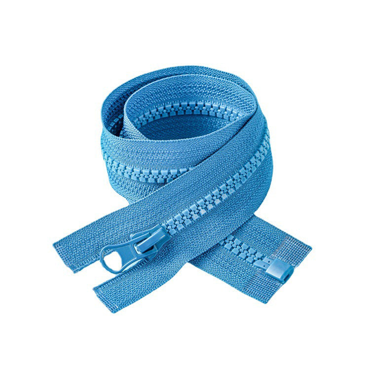 Durable No. 5 Resin Open-End Zipper - Ideal for Jackets, Coats, and Apparel