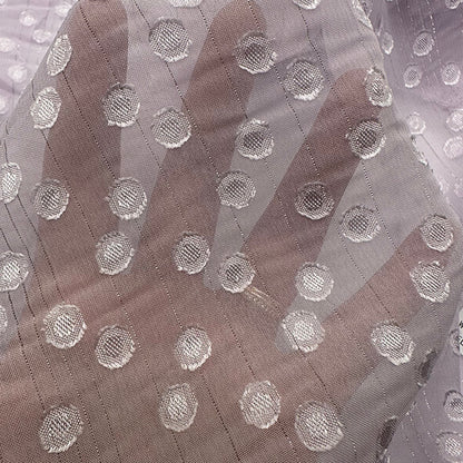 Silver Dot Cut Flower Fabric