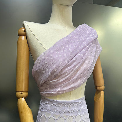 Silver Dot Cut Flower Fabric