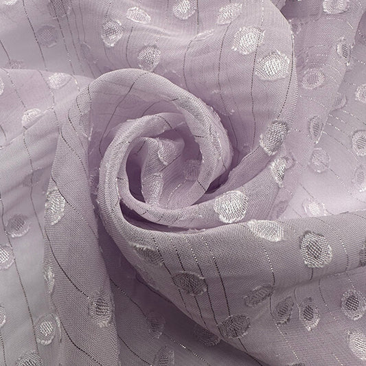 Silver Dot Cut Flower Fabric