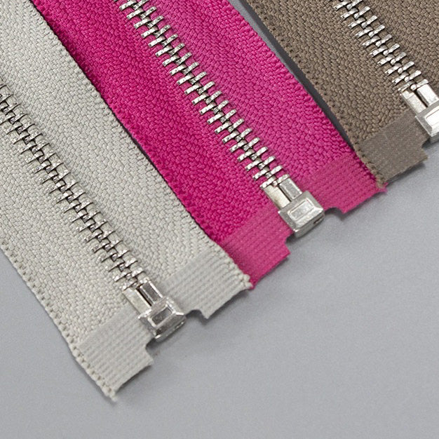 Durable No. 5 Metal Open-End Zipper - Premium Copper Teeth for Jackets, Coats, and More