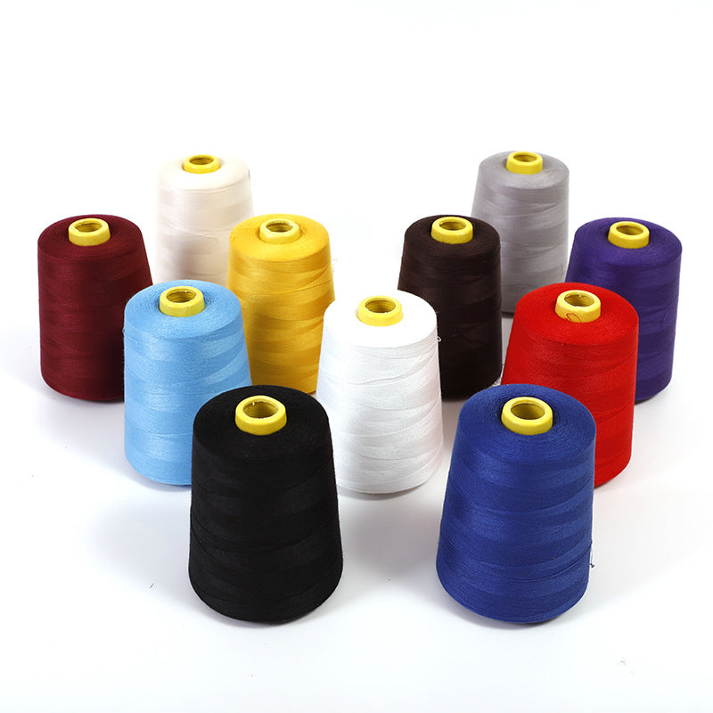 High-Speed 8000-Yard Polyester Sewing Thread - Durable Cone for Overlocking & Garment Sewing
